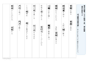 【東京書籍】６年漢字プリント　１学期⑥　